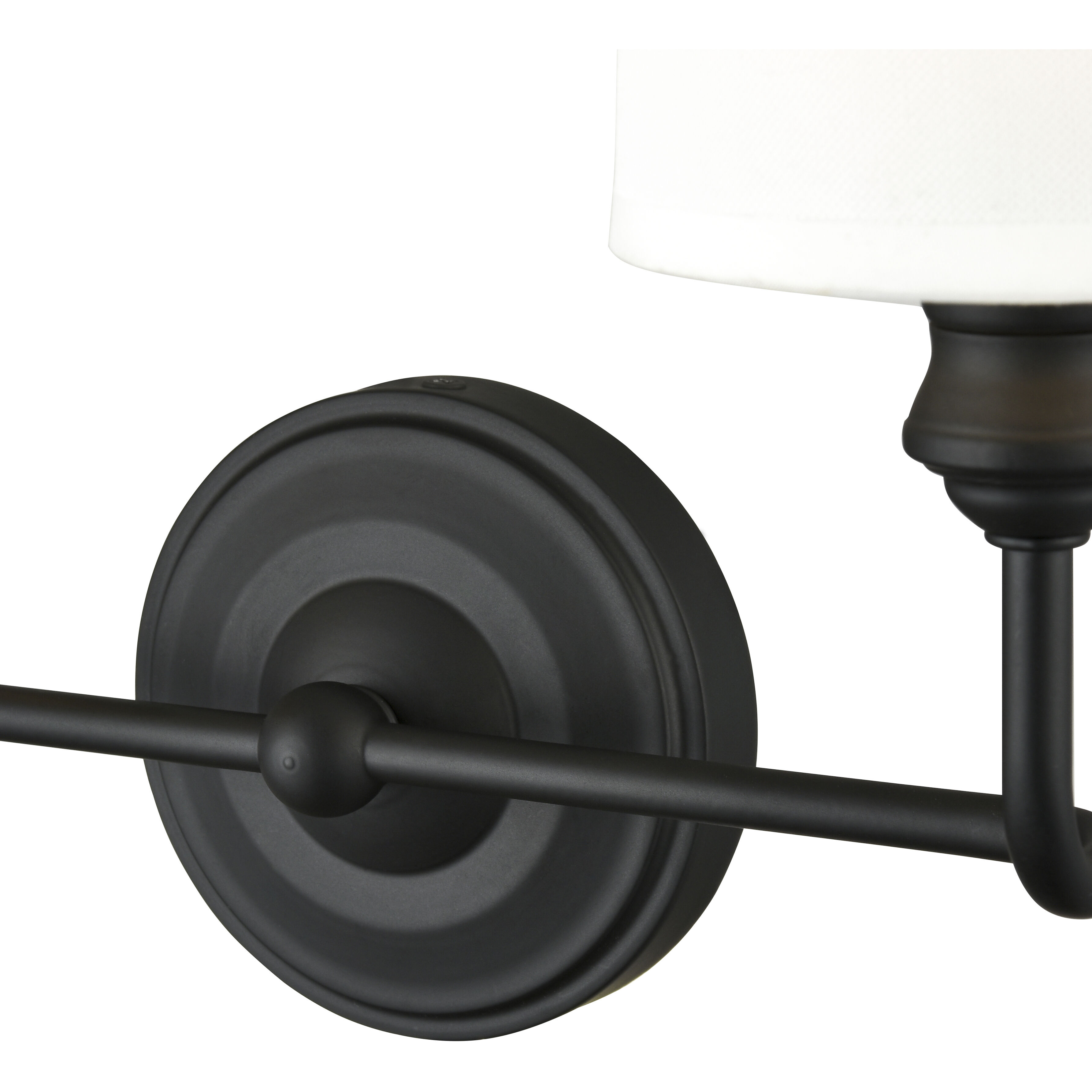 Leena 2 Light 15.25 inch Matte Black Bathroom Vanity Light Wall Light